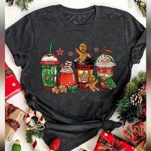 Christmas Gingerbread Drinks TShirt